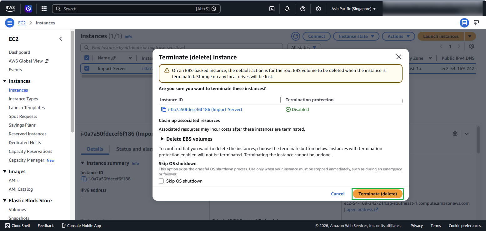 EC2 Terminate