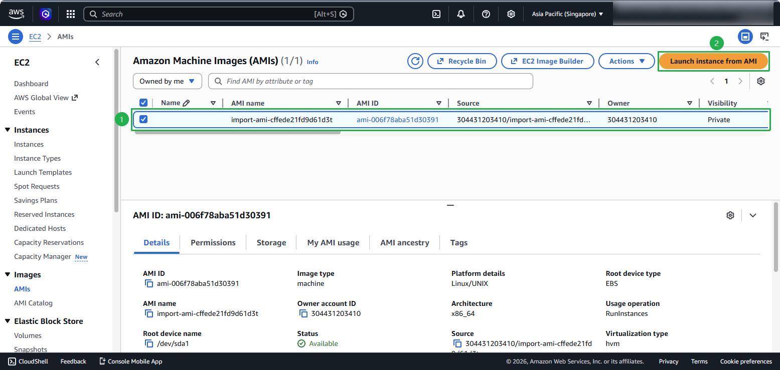 EC2 Console